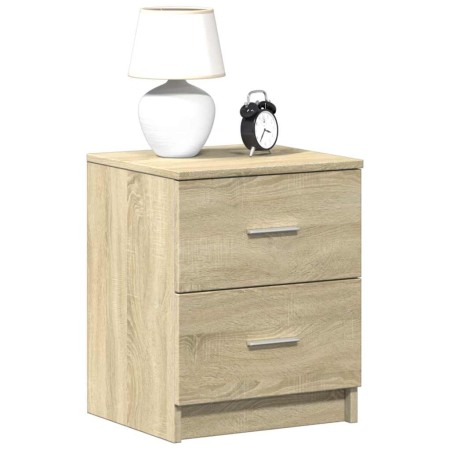 Mesitas de noche 2 uds con 2 cajones roble Sonoma 40x36x50 cm de , Mesitas de noche - Ref: Foro24-858790, Precio: 77,37 €, De...