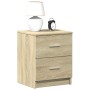 Mesitas de noche 2 uds con 2 cajones roble Sonoma 40x36x50 cm de , Mesitas de noche - Ref: Foro24-858790, Precio: 77,37 €, De...