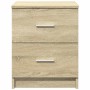 Mesitas de noche 2 uds con 2 cajones roble Sonoma 40x36x50 cm de , Mesitas de noche - Ref: Foro24-858790, Precio: 77,37 €, De...