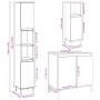 Set muebles de baño 2 piezas madera contrachapada gris hormigón de , Muebles de baño - Ref: Foro24-3324948, Precio: 157,89 €,...