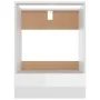 Armario de horno madera ingeniería blanco brillo 60x46x81,5 cm de vidaXL, Armarios de cocina - Ref: Foro24-802502, Precio: 58...