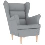 Sillón de tela gris claro 74x84x100 cm de , Sillones - Ref: Foro24-4016895, Precio: 195,58 €, Descuento: %