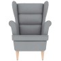 Sillón de tela gris claro 74x84x100 cm de , Sillones - Ref: Foro24-4016895, Precio: 195,58 €, Descuento: %