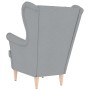 Sillón de tela gris claro 74x84x100 cm de , Sillones - Ref: Foro24-4016895, Precio: 195,58 €, Descuento: %