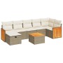 Set de sofás de jardín y cojines 8 piezas ratán sintético beige de , Conjuntos de jardín - Ref: Foro24-3326048, Precio: 512,8...