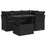 Set de muebles de jardín 5 pzas y cojines ratán sintético negro de , Conjuntos de jardín - Ref: Foro24-3326146, Precio: 402,4...