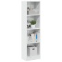 Estantería madera de ingeniería blanco brillo 40x24x143 cm de , Librerías y estanterías - Ref: Foro24-858304, Precio: 67,51 €...