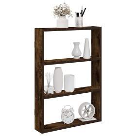 Estante de pared madera ingeniería roble ahumado 43x9x60 cm de , Estantes y estanterías - Ref: Foro24-860053, Precio: 27,91 €...