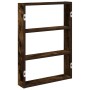 Estante de pared madera ingeniería roble ahumado 43x9x60 cm de , Estantes y estanterías - Ref: Foro24-860053, Precio: 27,91 €...
