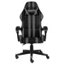 Silla gaming de cuero sintético negro y gris de vidaXL, Sillas de oficina - Ref: Foro24-20522, Precio: 121,83 €, Descuento: %