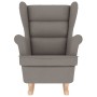 Silla mecedora de tela taupe 74x90x102 cm de , Sillones - Ref: Foro24-4016925, Precio: 169,36 €, Descuento: %