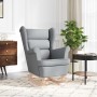 Silla mecedora de tela gris claro 74x90x102 cm de , Sillones - Ref: Foro24-4016919, Precio: 222,25 €, Descuento: %