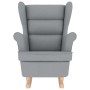 Silla mecedora de tela gris claro 74x90x102 cm de , Sillones - Ref: Foro24-4016919, Precio: 222,25 €, Descuento: %
