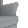 Silla mecedora de tela gris claro 74x90x102 cm de , Sillones - Ref: Foro24-4016919, Precio: 222,25 €, Descuento: %