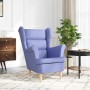 Sillón de tela azul vaquero 74x84x100 cm de , Sillones - Ref: Foro24-4016906, Precio: 195,98 €, Descuento: %