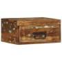 Mesita de noche de pared madera maciza reciclada de , Mesitas de noche - Ref: Foro24-4017453, Precio: 54,61 €, Descuento: %