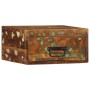 Mesita de noche de pared madera maciza reciclada de , Mesitas de noche - Ref: Foro24-4017453, Precio: 54,61 €, Descuento: %