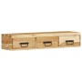 Mueble de TV de pared madera maciza de acacia 100x30x19 cm de , Almacenamiento para CD y DVD - Ref: Foro24-4017466, Precio: 1...