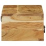 Mueble de TV de pared madera maciza de acacia 100x30x19 cm de , Almacenamiento para CD y DVD - Ref: Foro24-4017466, Precio: 1...