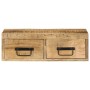 Mueble de TV de pared madera maciza de mango rugosa 60x30x19 cm de , Almacenamiento para CD y DVD - Ref: Foro24-4017458, Prec...