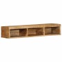 Mueble de TV de pared madera maciza mango rugosa 100x30x19 cm de , Almacenamiento para CD y DVD - Ref: Foro24-4017479, Precio...