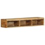 Mueble de TV de pared madera maciza mango rugosa 100x30x19 cm de , Almacenamiento para CD y DVD - Ref: Foro24-4017479, Precio...