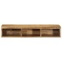 Mueble de TV de pared madera maciza mango rugosa 100x30x19 cm de , Almacenamiento para CD y DVD - Ref: Foro24-4017479, Precio...