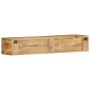 Mueble de TV de pared madera maciza mango rugosa 100x30x19 cm de , Almacenamiento para CD y DVD - Ref: Foro24-4017479, Precio...