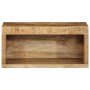 Muebles de TV de pared 2 uds madera maciza de mango rugosa de , Almacenamiento para CD y DVD - Ref: Foro24-4017470, Precio: 9...