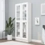 Vitrina de madera contrachapada blanco 82,5x30,5x185,5 cm de vidaXL, Librerías y estanterías - Ref: Foro24-802768, Precio: 16...