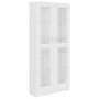 Vitrina de madera contrachapada blanco 82,5x30,5x185,5 cm de vidaXL, Librerías y estanterías - Ref: Foro24-802768, Precio: 16...