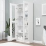 Vitrina de madera contrachapada blanco 82,5x30,5x185,5 cm de vidaXL, Librerías y estanterías - Ref: Foro24-802768, Precio: 18...