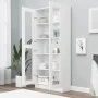 Vitrina de madera contrachapada blanco 82,5x30,5x185,5 cm de vidaXL, Librerías y estanterías - Ref: Foro24-802768, Precio: 16...