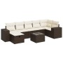 Set sofás de jardín 8 piezas y cojines ratán sintético marrón de , Conjuntos de jardín - Ref: Foro24-3325719, Precio: 508,61 ...