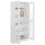 Vitrina de madera contrachapada blanco 82,5x30,5x185,5 cm de vidaXL, Librerías y estanterías - Ref: Foro24-802768, Precio: 18...