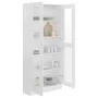 Vitrina de madera contrachapada blanco 82,5x30,5x185,5 cm de vidaXL, Librerías y estanterías - Ref: Foro24-802768, Precio: 16...