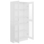 Vitrina de madera contrachapada blanco 82,5x30,5x185,5 cm de vidaXL, Librerías y estanterías - Ref: Foro24-802768, Precio: 18...
