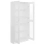 Vitrina de madera contrachapada blanco 82,5x30,5x185,5 cm de vidaXL, Librerías y estanterías - Ref: Foro24-802768, Precio: 16...