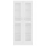 Vitrina de madera contrachapada blanco 82,5x30,5x185,5 cm de vidaXL, Librerías y estanterías - Ref: Foro24-802768, Precio: 18...