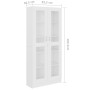 Vitrina de madera contrachapada blanco 82,5x30,5x185,5 cm de vidaXL, Librerías y estanterías - Ref: Foro24-802768, Precio: 18...