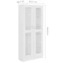 Vitrina de madera contrachapada blanco 82,5x30,5x185,5 cm de vidaXL, Librerías y estanterías - Ref: Foro24-802768, Precio: 16...
