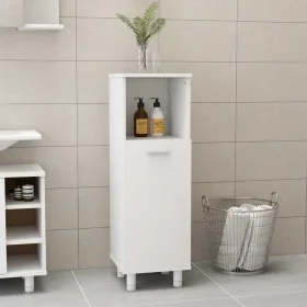 Armario de baño madera contrachapada blanco 30x30x95 cm de vidaXL, Muebles de baño - Ref: Foro24-802615, Precio: 47,00 €, Des...