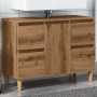 Mueble de lavabo madera ingeniería roble artisan 80x33x60 cm de , Tocadores de baño - Ref: Foro24-857127, Precio: 95,32 €, De...
