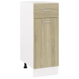 Armario inferior madera ingeniería roble 30x46x81,5 cm de vidaXL, Armarios de cocina - Ref: Foro24-801207, Precio: 69,94 €, D...