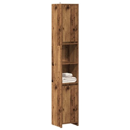 Armario de baño madera de ingeniería envejecida 30x30x183,5 cm de , Muebles de baño - Ref: Foro24-856064, Precio: 96,38 €, De...