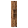 Armario de baño madera de ingeniería envejecida 30x30x183,5 cm de , Muebles de baño - Ref: Foro24-856064, Precio: 96,38 €, De...