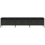 Mueble para TV acero laminado en frío negro 202x39x43,5 cm de , Muebles TV - Ref: Foro24-3307149, Precio: 202,28 €, Descuento: %