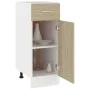 Armario inferior madera ingeniería roble 30x46x81,5 cm de vidaXL, Armarios de cocina - Ref: Foro24-801207, Precio: 69,94 €, D...