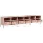 Mueble para TV acero laminado en frío rosa 202x39x43,5 cm de , Muebles TV - Ref: Foro24-3307156, Precio: 216,86 €, Descuento: %