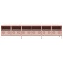 Mueble para TV acero laminado en frío rosa 202x39x43,5 cm de , Muebles TV - Ref: Foro24-3307156, Precio: 216,86 €, Descuento: %